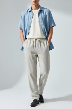 Calça Woor Ressonâncias Tropicais - Bege Claro