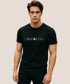 Camiseta Masculina Woor Lua e Ciclos Linhas