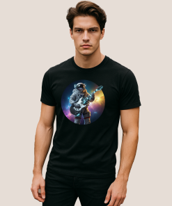 Camiseta Masculina Woor Músico Espacial
