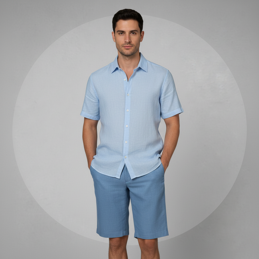 Bermuda-de-Linho-azul-calmaria-corpo-inteiro