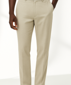 Calça Masculina de Linho Bege Suave