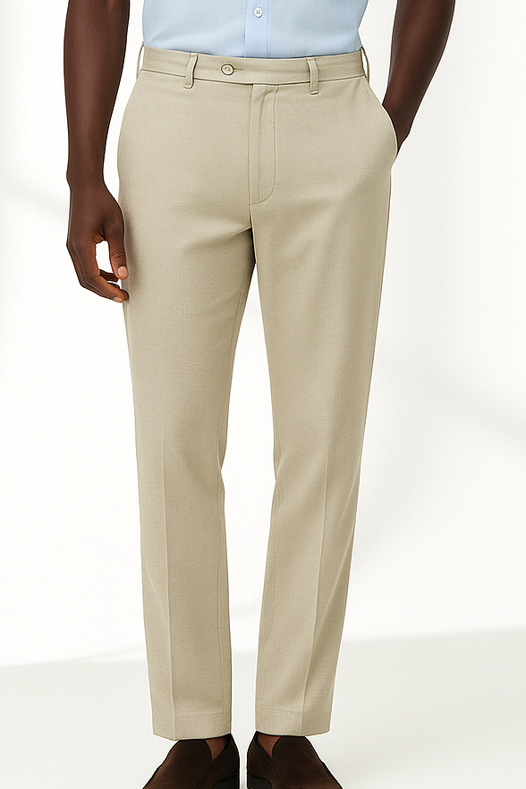 Calca-Masculina-de-Linho-Bege-Suave