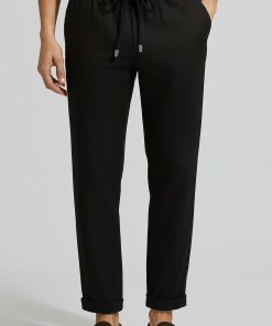 Calça Masculina de Linho Preta