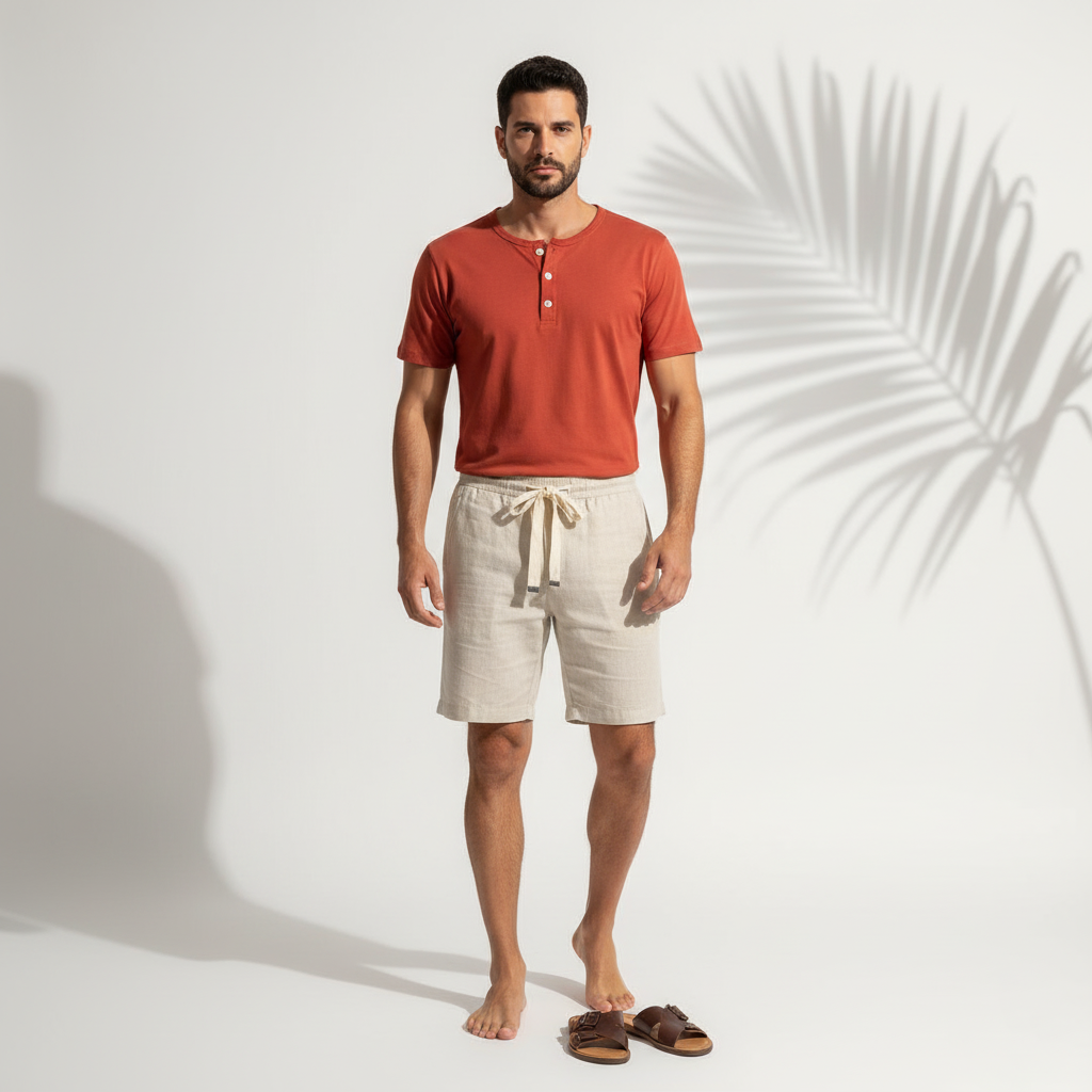 Camiseta-Henley-Terracota-corpo-inteiro