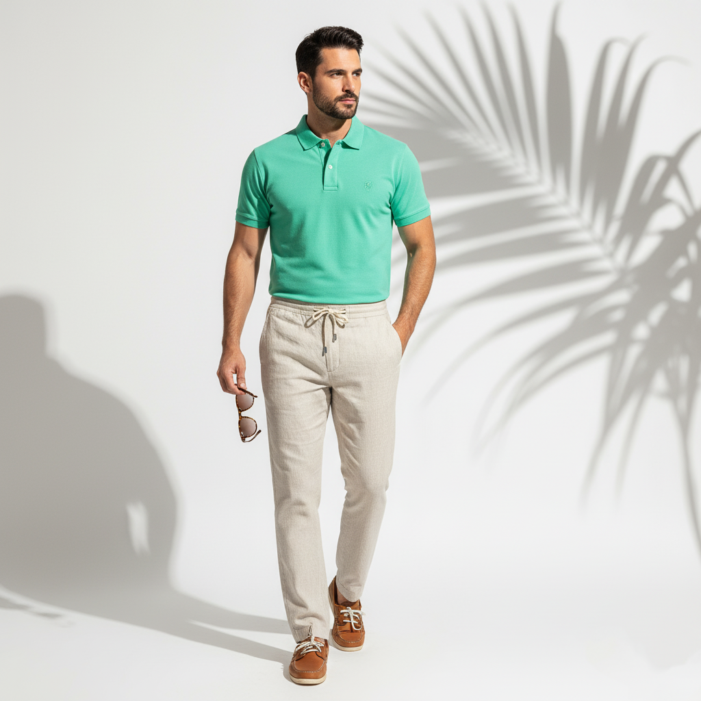 Polo-de-Malha-Piquet-Verde-Água-Corpo-inteiro