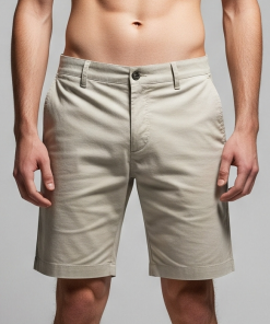 Bermuda Masculina de Sarja Leve Areia Naturale