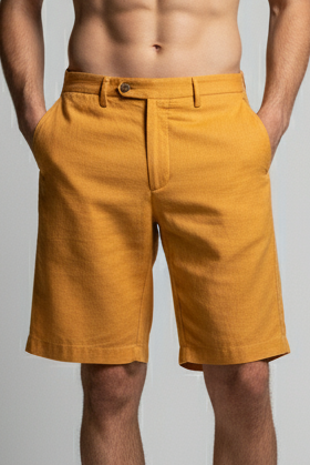 bermuda-masculina-de-viscose-com-linho-amarelo-gengibre