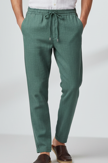 calca-masculina-de-ramie-com-cos-elastico-verde-igarape