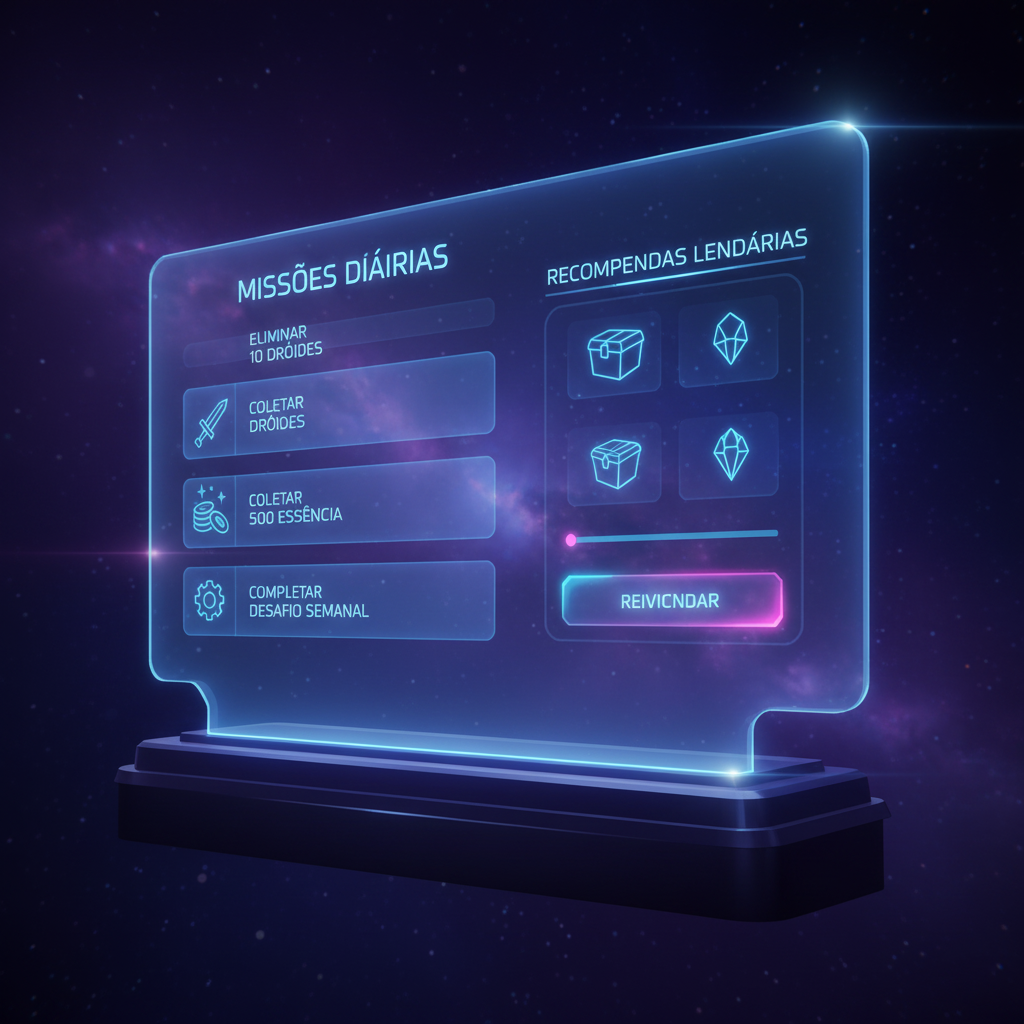 Painel de Missões e Eventos